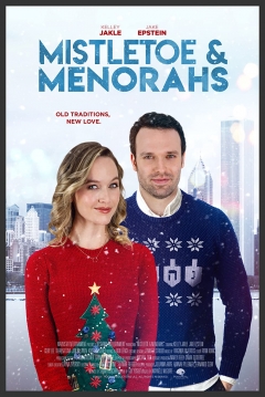 Poster Mistletoe & Menorahs