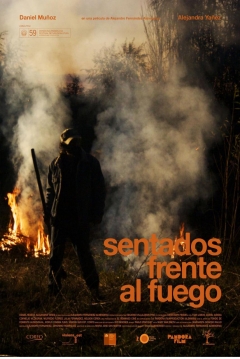 Poster Sentados Frente al Fuego