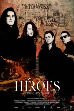 Poster Héroes. Silencio y Rock & Roll