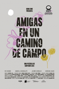 Poster Amigas en un Camino de Campo