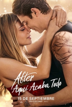 Poster After. Aquí acaba todo