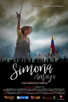 Poster Simona Amaya, Vivir o Morir por la Libertad