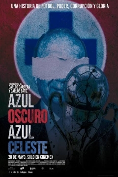 Poster Azul oscuro, Azul celeste