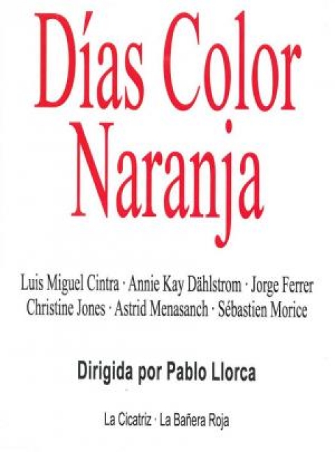 Poster Días color naranja