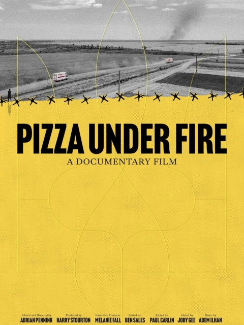 Poster Pizza bajo el fuego