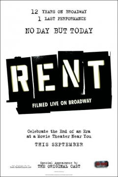 Poster Rent: En Vivo desde Broadway