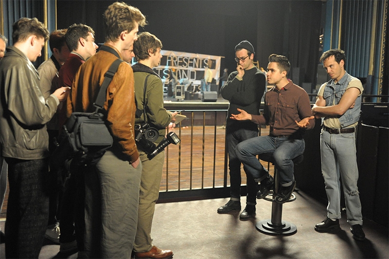 Escena de Pride con los mineros