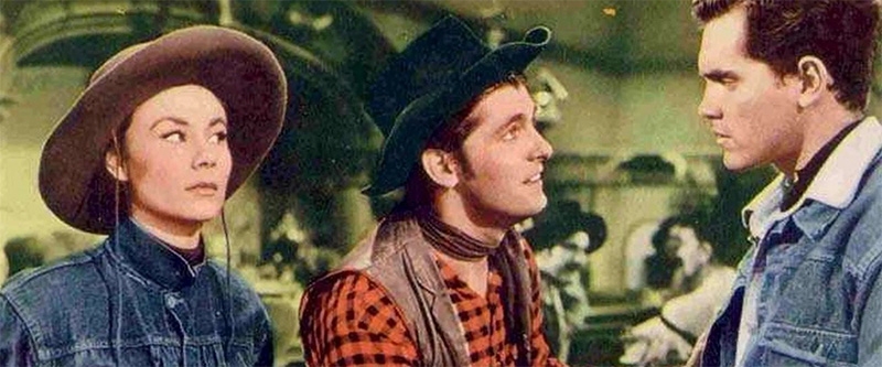 Tres Jóvenes de Texas escena