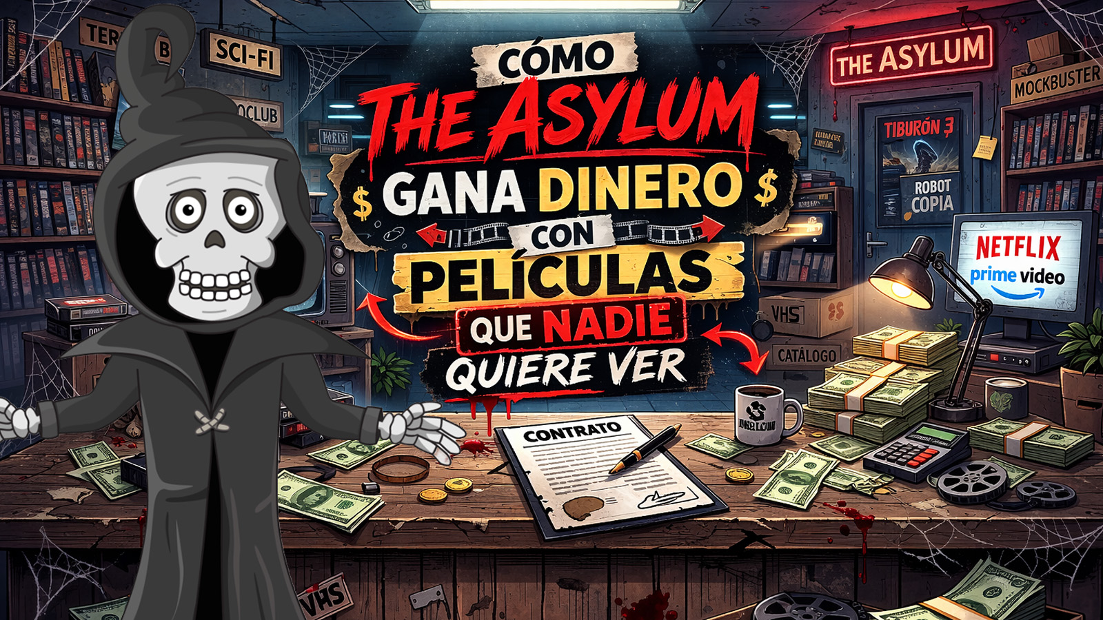 Cómo The Asylum gana dinero con sus películas de serie B
