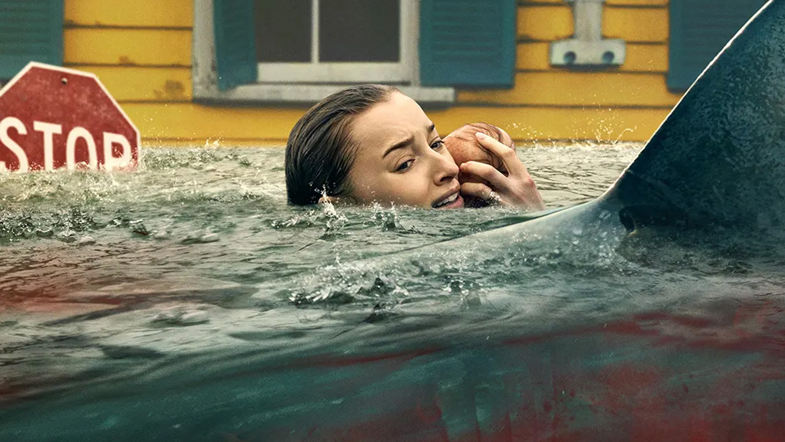 Netflix muestra el póster de “Thrash”, su nueva película de tiburones y desastres