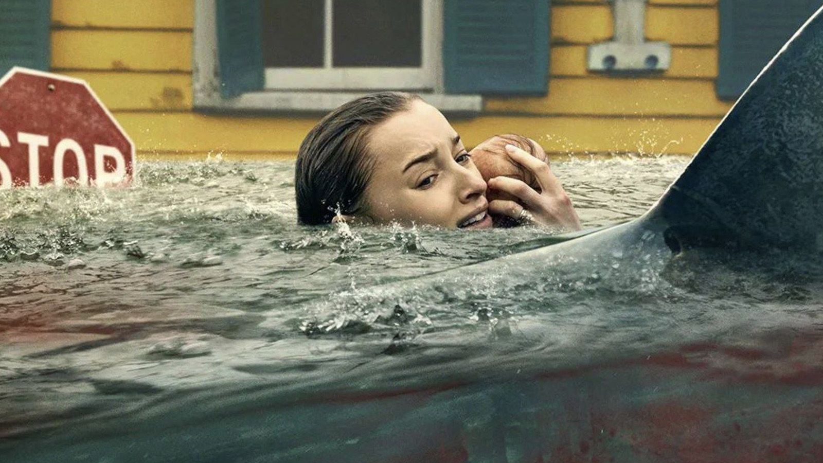 “Embestida” ya en Netflix: tráiler en español de su caos con tiburones y huracanes